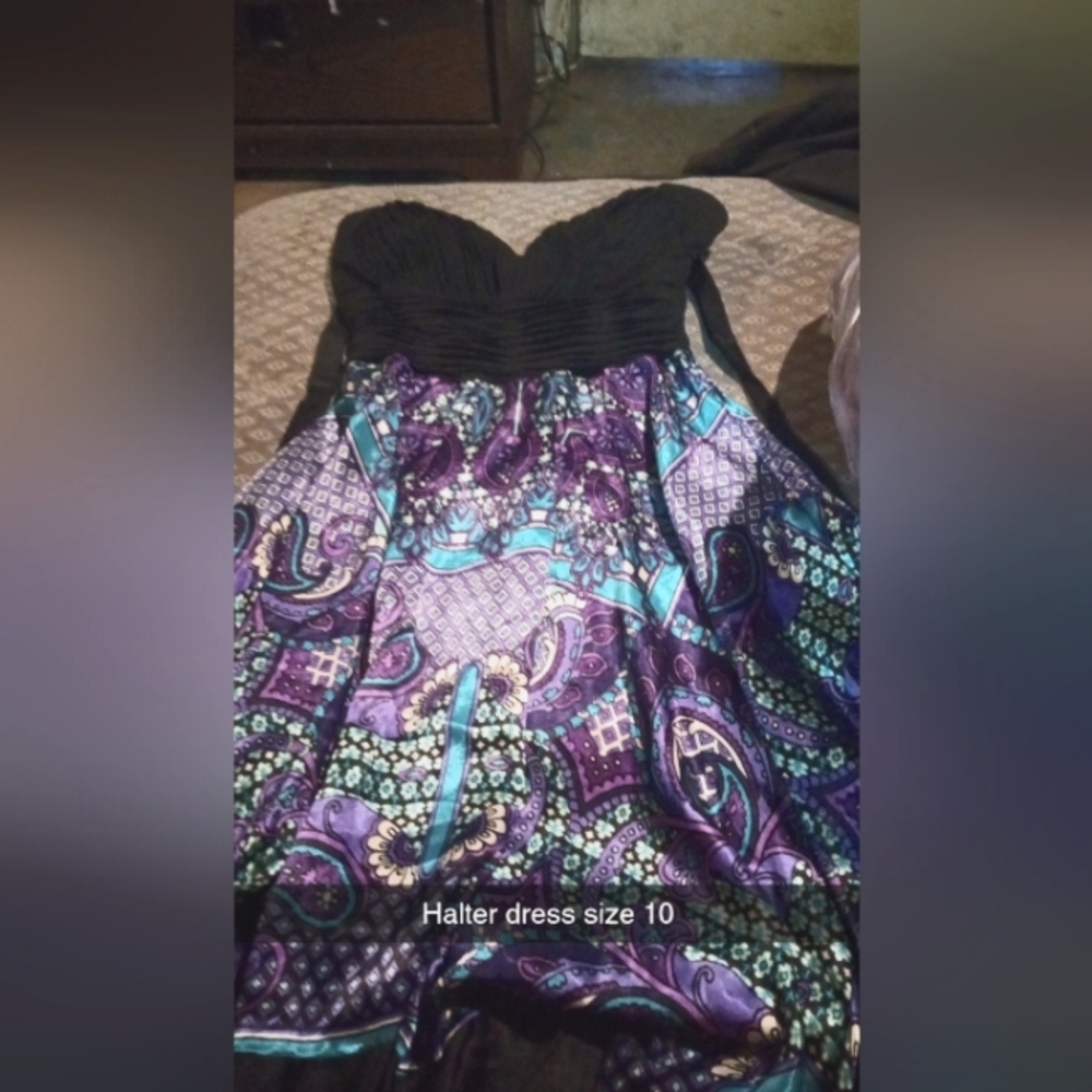 Halter women's size medium dress